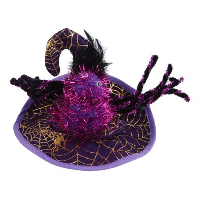 Halloween Pet Supplies Pet Dog and Cat Ornaments Halloween Pet Spider Hat Wizard Transfomation Cap