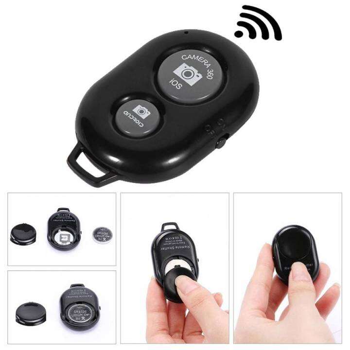 รีโมทบลูทูธ-remote-bluetooth-shutter-รีโมทถ่ายรูปไร้สาย-พร้อมถ่าน