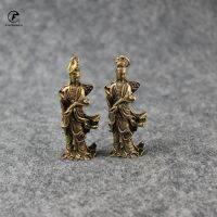 【CW】 Copper guanyin Buddha Statue Hanging OrnamentShui bless Homefor LivingLuckyFigurine Desk Decoration