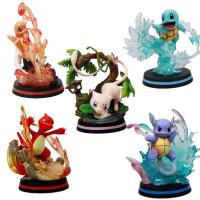 Pokemon Anime Pikachu Figure Charmander Squirtle Bulbasaur Vulpix Charmeleon Wartortle PVC Figure Action Model Toys Gifts