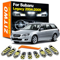 ZITWO 15Pcs LED ภายในโดมชุดไฟอ่านหนังสือสำหรับ Subaru Legacy Sedan Wagon 2004 2005 2006 2007 2008 2009หลอดไฟมารยาท