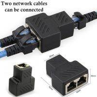 Network Rj45 Cable Port Network Cable Splitter Extender Plug Adapter Connector (8 Core) Split Into Two Splitter