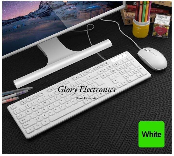 Glory MK440 Gaming Keyboard Mouse Combo Multimedia Function Key Ultrathin Keyboard Mouse Set