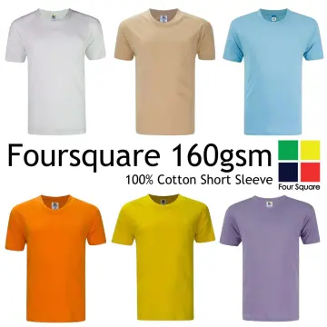 Foursquare RoundNeck T-Shirt (160gsm) -White
