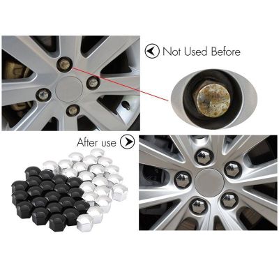 Anti Rust 17mm 20 Pieces Car Wheel Nut Caps Protection Covers Caps Auto Hub Screw Cover Car Tyre Nut Bolt Exterior Decoration