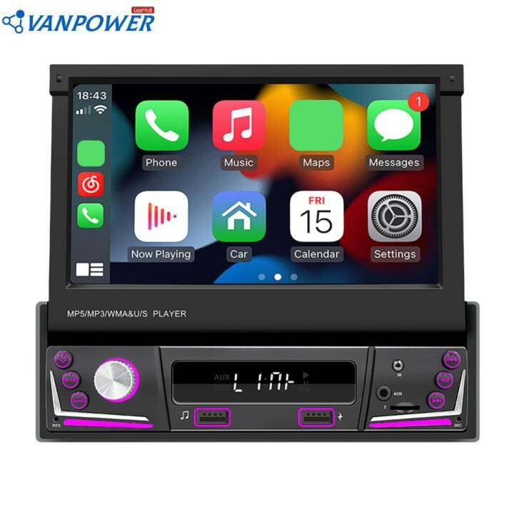 7 Inch Car MP5 Player Touchscreen Carplay Android Auto Car Stereo Radio ...