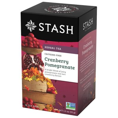 Premium for U📌ชา Stash Tea Box  TEA BOX ชาอเมริกา 35 รสแปลกใหม่ ชาดำ ชาเขียว ชาผลไม้ และชาสมุนไพรจากต่างประเทศ 📌 CranberryPomegranate
