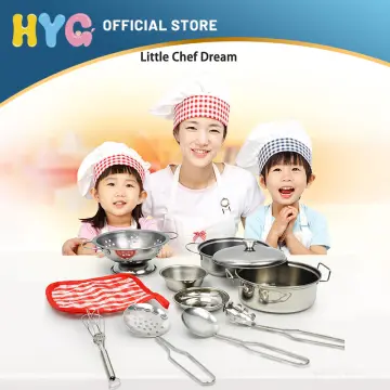 Steel kitchen set toy hot sale online