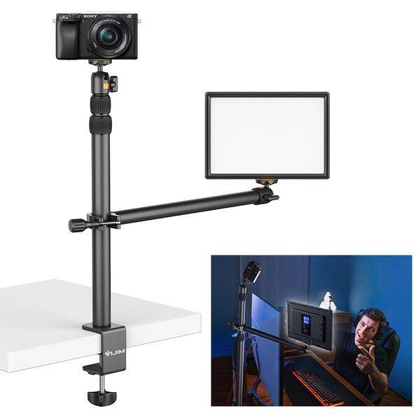 ขาตั้ง-ulanzi-vijim-ls02-camera-desk-mount-stand-with-auxiliary-holding-arm-สำหรับหนีบตั้งบนโต็ะ-วัสดุเป็นโลหะ-รองรับการใช้งานทั้งกล้องและมือถือ