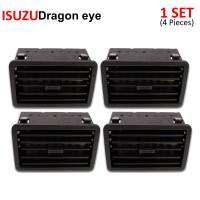 ชุด ช่องอากาศ ช่องแอร์ ช่องปรับแอร์ 4ชิ้น สีดำ สำหรับ Isuzu Dragon Eyes ปี 1997-2002