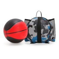 Round Shaped Shoulder Soccer Ball Bags Elastic Oxford Basketball Shoulder Bag with Zipper Waterproof Washable for Outdoor Sports