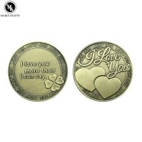 Love Commemorative Coin I Love You Vintage Coin Metal Crafts Collection Valentines Day Gifts