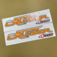 สติ๊กเกอร์* Sportcruiser 4WD ติดข้างท้ายกระบะ Toyota Hilux Tiger D4D ปี 2003 ราคาต่อคู่ มี 2 ชิ้น