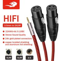 Golley LION สายเคเบิลเสียง 3.5 มม. เป็น XLR 3 Pin ตัวเมีย สําหรับเครื่องขยายเสียงคอนโซลผสม