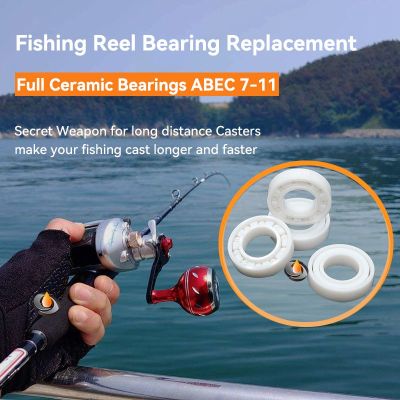 1Pcs MR115  5X11X4 mm Full Ceramic Bearing  ABEC-9 Fishing Reel Bearing  All Zirconia Ceramic Ball Bearing Axles  Bearings Seals