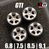 164 Roda Getah ยางล้อ GTI 9มม. 10มม. 11มม. ล้อ Tomahawk Mengubbahah Agian untuk 1:64มินิรุ่น Kereta