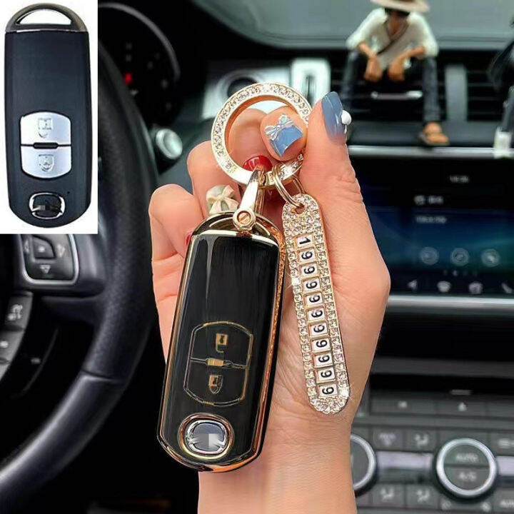 สำหรับมาสด้ารถ-keyless-สมาร์ทที่สำคัญที่ครอบคลุมกรณีผู้ถือระยะไกลมาสด้า2มาสด้า3มาสด้า6-cx3-cx5-cx9