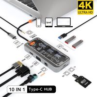 ฮับ USB C USB ฮับ USB แท่นวางมือถือชนิด3.0 C เป็น HDMI-USB ที่เข้ากันได้ USB รางช่องยูเอสบีสำหรับแมคบุ๊กโปรแอร์ M1 M2แล็ปท็อป PC