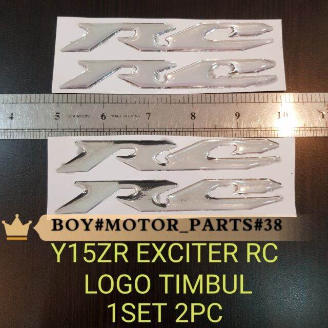 Y15ZR (Exciter) RC Logo Timbul Epoxy Emblem Lazada