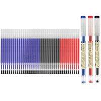 Haile 43Pcs/Lot Gel Pens Refill Set Finance Pen 0.35mm Ultra Fine Signature Writing School Office Japanese Stationery Supplies