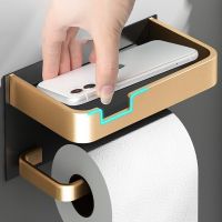 Bathroom Mobile Holder Toilet Paper Holder Shelf With Tray Toilet Tssue Paper Roll Holder Bathroom Storage Rack Accessories Bathroom Counter Storage