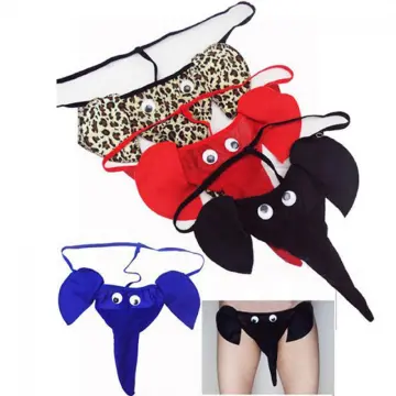 Men's Sexy Elephant Thong Pouch T-Back G-String Elastic Underwear Cartoon  Animal Funny Panties Christmas Gag Gift, Red, One Size : :  Clothing, Shoes & Accessories