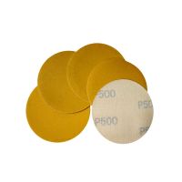 ✘☏₪ 3 Inch 75mm Self Adhesive Dry Sandpaper Yellow Sanding Discs For Car Metal Woodworking Tools 80/180/240/320/500 Grit