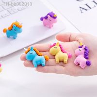 ﹍◙ 1 PCS Cute Kawaii Unicorn Eraser Children Erasers for Kids Gift Novelty Creative Pencil Rubber Student School Office Supplies