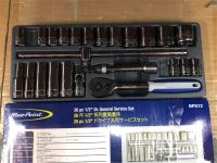 ชุดบล็อก+ด้าม ขนาด1/2 ถาดพลาสติก BLUE-POINT NO.BPS12 Modular Tool Set 1/2"Dr. Socket set Gear Garage By Factory Gerage