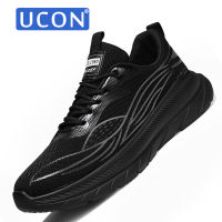 UCON รองเท้าวิ่งผูกเชือกสำหรับผู้ชาย,รองเท้าผ้าใบระบายอากาศที่สะดวกสบายน้ำหนักเบารองเท้าผ้าใบทันสมัยลำลองแฟชั่นสำหรับผู้ชาย39-44