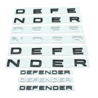 【LZ】✚❈  Carro 3d defender carta logotipo adesivos e decalques para land rover defender capa dianteira do carro tronco traseiro corpo emblema adesivos