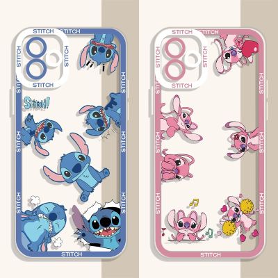 Disney Stitch Soft Silicone Case for iPhone 14 Pro Max 13 12 Mini 11 Pro XR XS X 8 7 6 6S Plus SE 2020 Lens Protective Cover