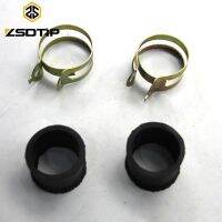 【cw】Motorcycle accessories ZSDTRP 1pair KC750 Motorcycle Air filter Intake Pipe Rubber Rings with Clips 24P SV Flat Head For BMW R50 R1 R 71 R12 M72 750CC ！