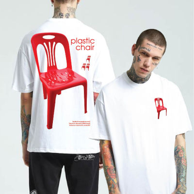 (เสื้อเฮีย) เสื้อ เก้าอี้แดงใหญ่  ผ้า Cotton 100 % ผ้าSOFT  ระวังร้านจีน Cotton T-shirt