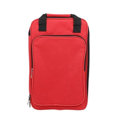 Drum Stick Storage Bag Cotton Thicken Portable Musical Percussion Sticks Storage Backpack Instruments Replacement Spare Parts Accessories (Red)