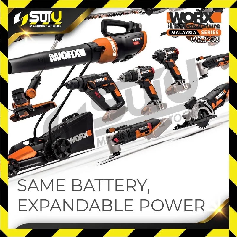 WORX WA3553 20V MAX 4.0AH Lithium Battery with Indicator WA3880