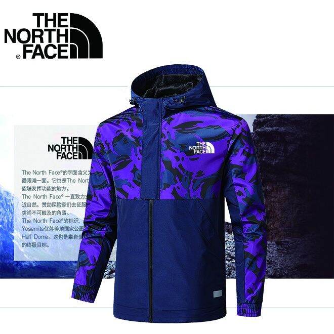 ส่งของ-the-north-face-เสื้อแจ็กเก็ต-กันลม-ลําลอง-มีฮู้ด-ลายพราง-กันน้ํา-คุณภาพสูง-แฟชั่นสําหรับผู้ชาย