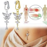 Belly Button Rings Clip on Non Piercing Fake Fake Septum Nose Ring Magnetic