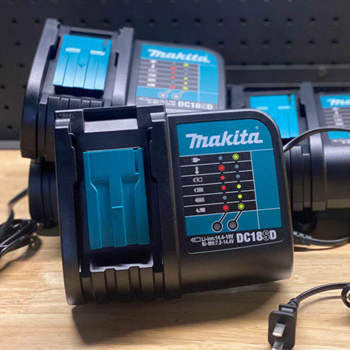 makita-dc18sd-18v-เครื่องชาร์จแบตเตอรี่ลิเธียมด่วนเดิม