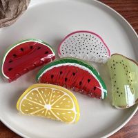 【jw】▪  Fruit Claw Clip Hairpin Watermelon Hair for Colorful Crab Accessories