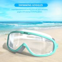 Adjustable Swimming Glasses Eyewear with Earplug Waterproof Anti-fog Adults Swim Diving Goggles Swimming Goggles Men Women Goggles