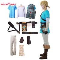 Mens Link Cosplay Costume Male Outfit Cloak Halloween Costumes Outfit