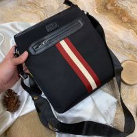 ◑✓❆ กระเป๋าสะพายข้าง BALLY CURRIOS MESSENGER นําเข้า คุณภาพสูง สําหรับผู้ชาย