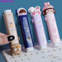 ▦✾✢ 1set Cute Cartoon Push-pull Design Erasers Student Kid Pencil Eraser Replaceable Rubber Core Kawaii Stationery for School Office