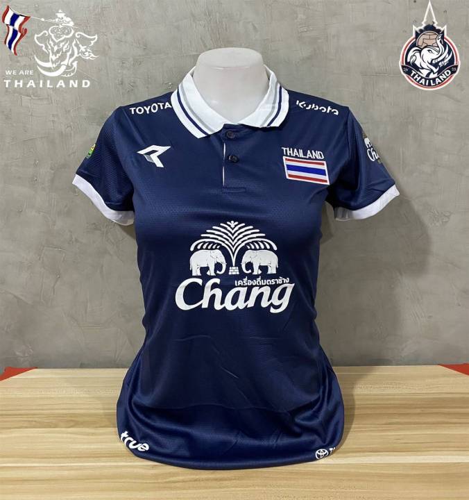 new-เสื้อกีฬาฟุตบอลหญิงทีมไทย-ฟรีไซส์ป้ายxlอก32-36-แห้งง่าย-ไม่ซับเหงื่อ-มีบริการปลายทาง