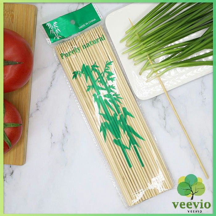 veevio-ไม้เสียบอาหารลูกชิ้น-เสียบบารบีคิว-ไส้กรอก-เคบับ-bamboo-stick