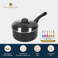 MasterClass Can-to-Pan Ceramic Non-Stick Saucepan with Lid, Recycled Aluminium หม้อด้าม