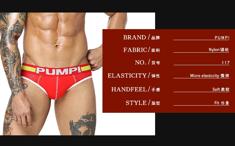 CMENIN PUMP 3Pcs Cotton Sexy Nam Giới Quần Lót Quần Lót Nam Quần Lót Thoải  Mái Trượt Jockstrap Đồ Lót Người đàn ông Tóm Tắt Ropa Nội Thất Hombre H117  