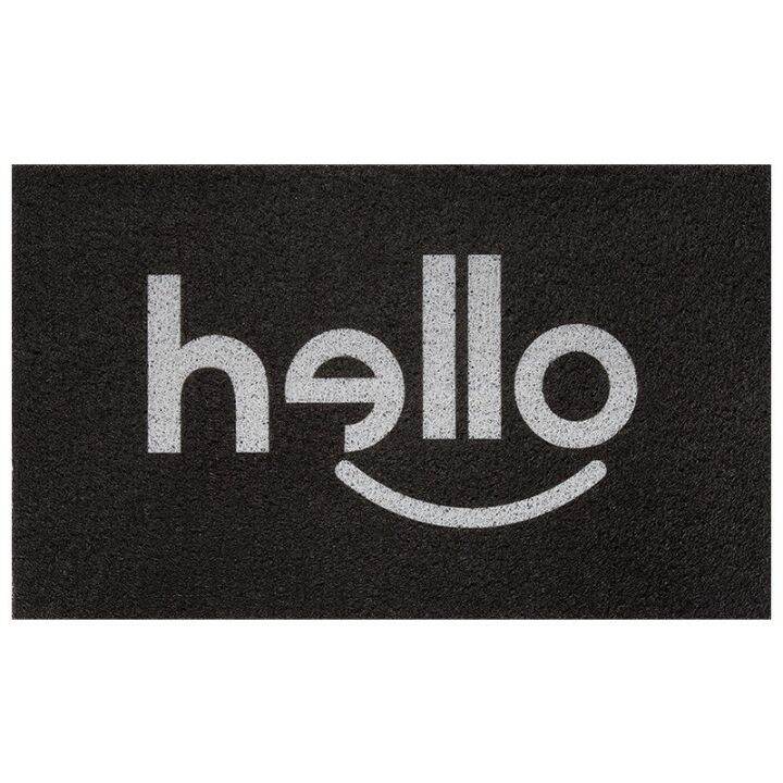 พรมดักฝุ่น-ลาย-hello-ใช้ดักฝุ่น-ดักทราย-กันลื่น-indoor-doormat-non-slip-พรมเช็ดเท้ากันลื่น-พรมแต่งห้อง-มีกันลื่น-ขนาด-45x75-ซม-พรมเช็ดเท้ากันลื่นซับน้ำอย่างดี-rectangular-door-mat-พรมตกแต่งห้อง-พรมแต่