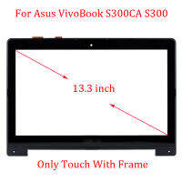 Sentuhan Penggantian Unvivobook S300C S301LA S301CA S300CA DA5308RA เซ็นเซอร์แผงดิจิไทเซอร์ Kaca dengan Bingkai